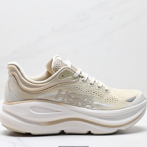 Hoka One One Cream Athletic Shoes - Picture 2 of 5